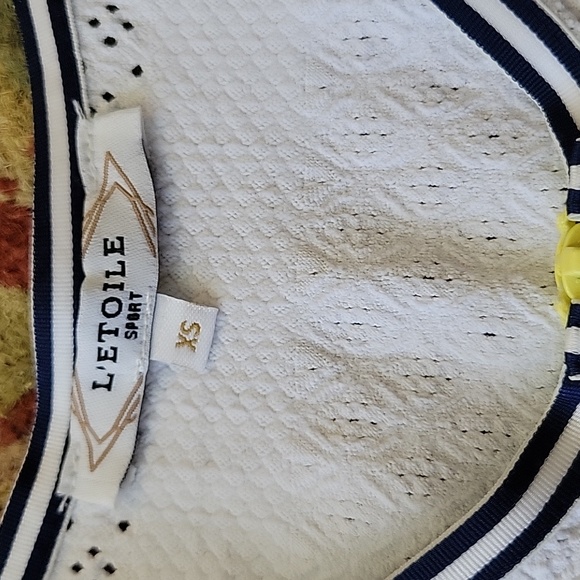 L'Etoile Sport Zip Front Tank sports golf top - Picture 3 of 6